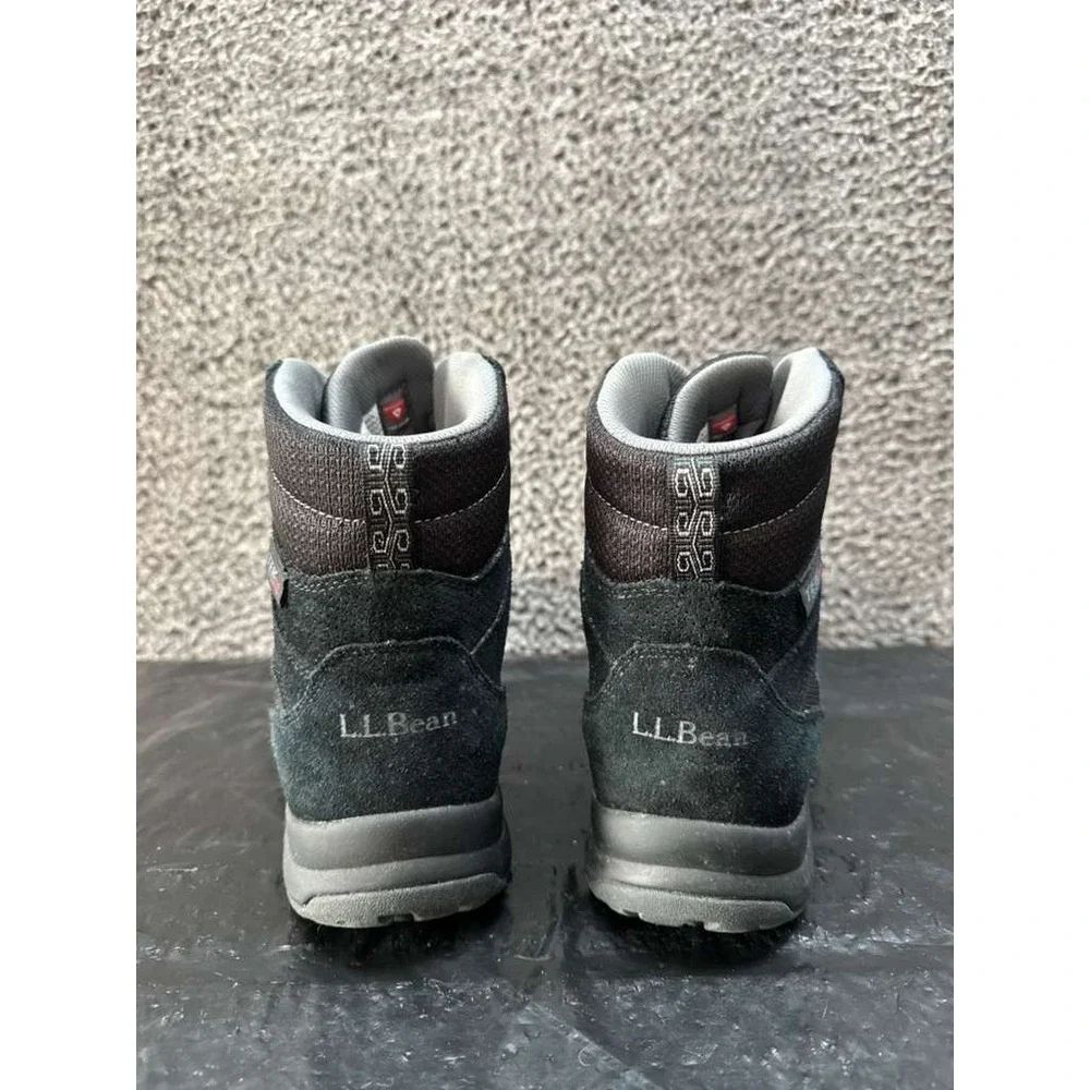 LL Bean Primaloft 200 Gram TEK 2.5 Waterproof Hiking Boots Black Men Size 10M US